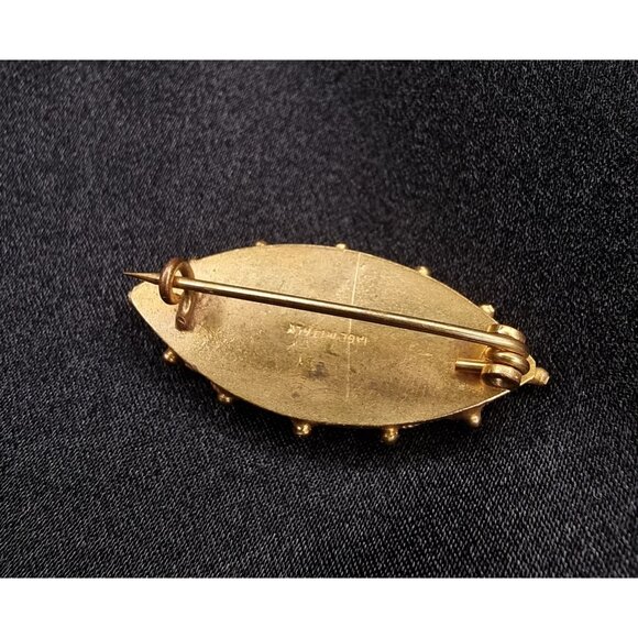 Rare Find Vintage 1940s Italian Signed Micro Mosaic Brooch - Picture 5 of 5